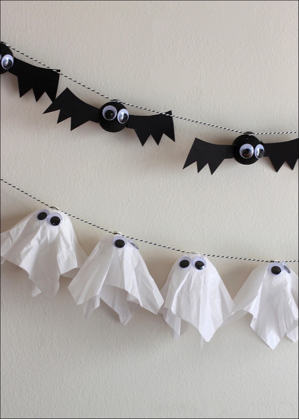 ghost bat garland halloween
