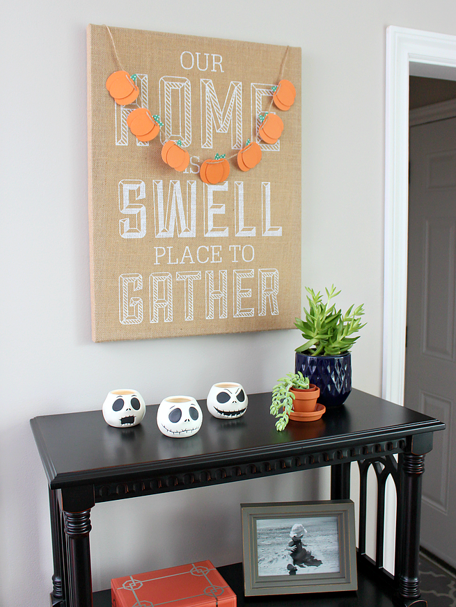 paper pumpkin garland