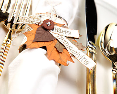 paper fall leaf thanksgiving napkin ring tutorial