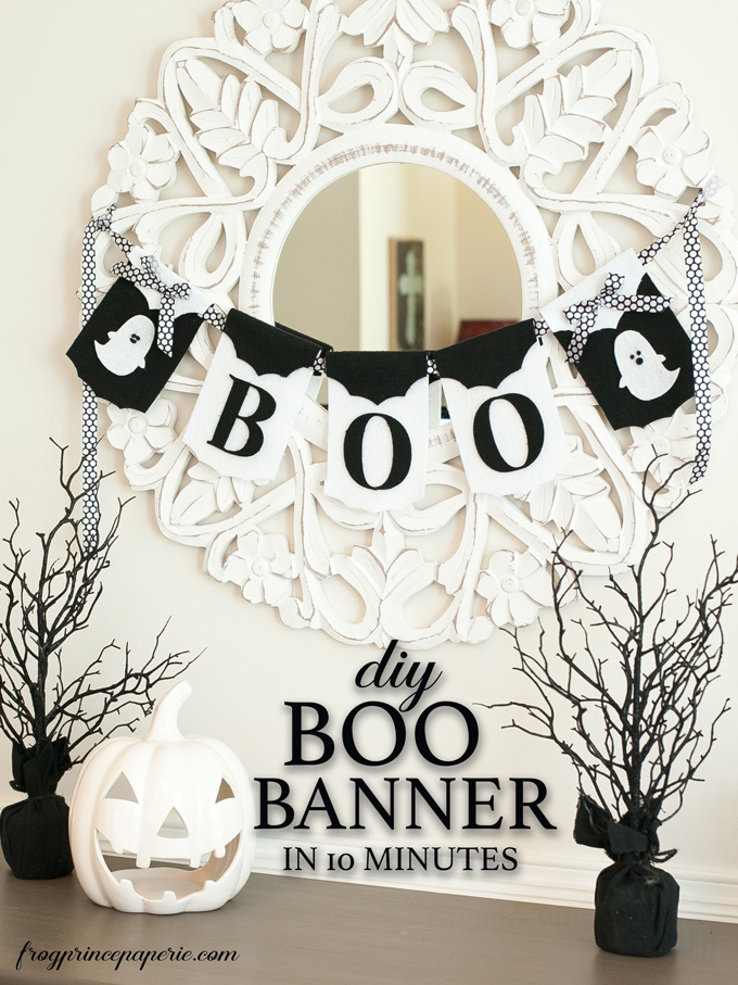 boo cricut banner svg file