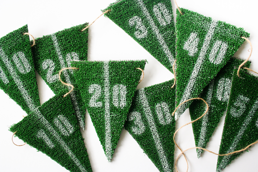 Football bunting tutorial