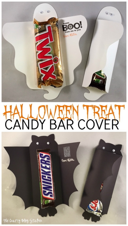 ghost bat candy bar wraps