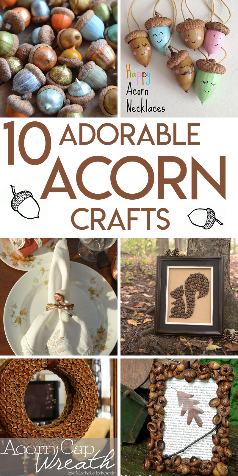 10 adorable acorn crafts for fall