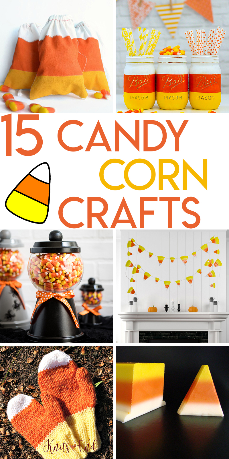 15 Clever Candy Corn Themed Crafts