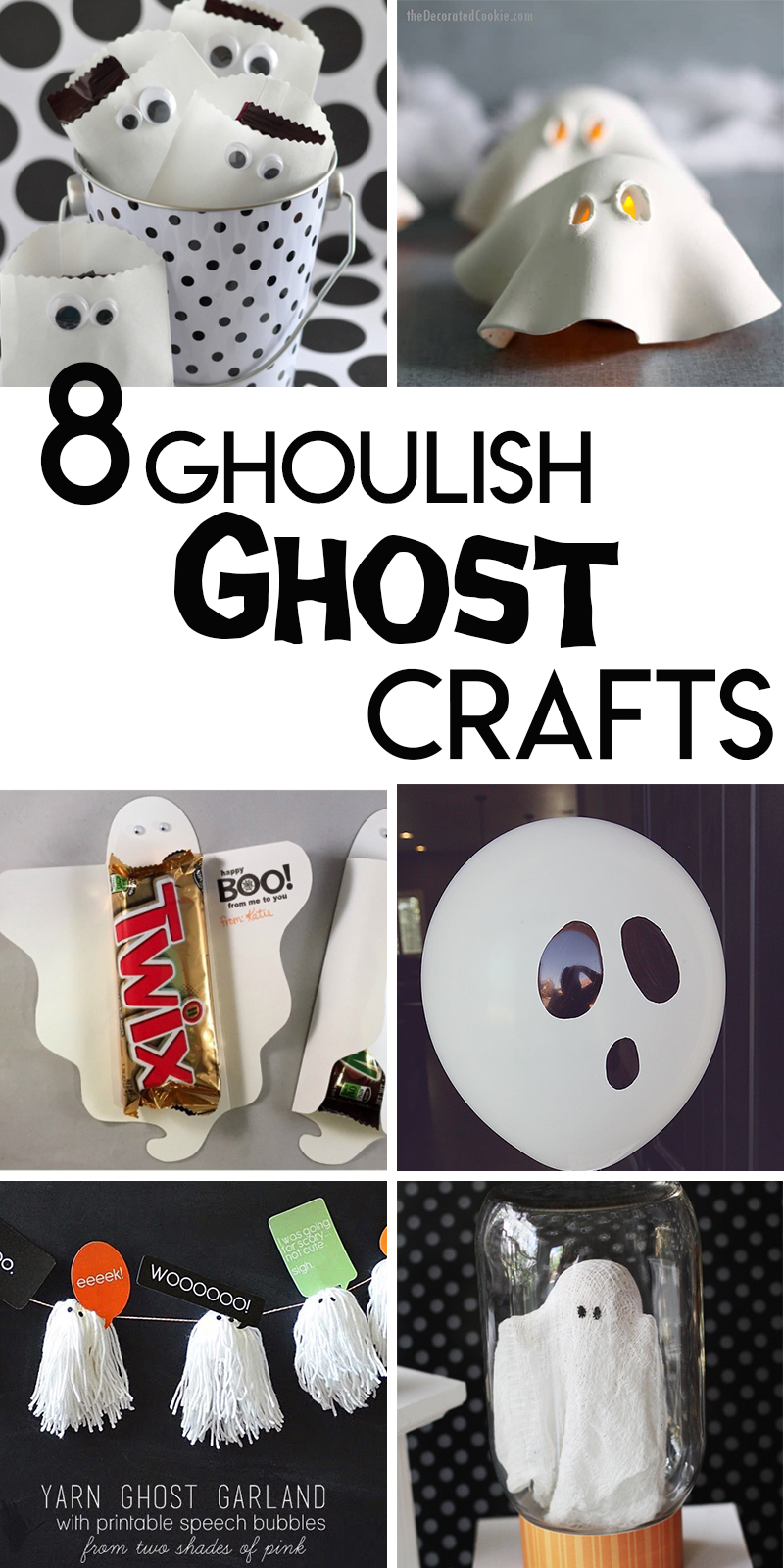 ghost themed halloween crafts