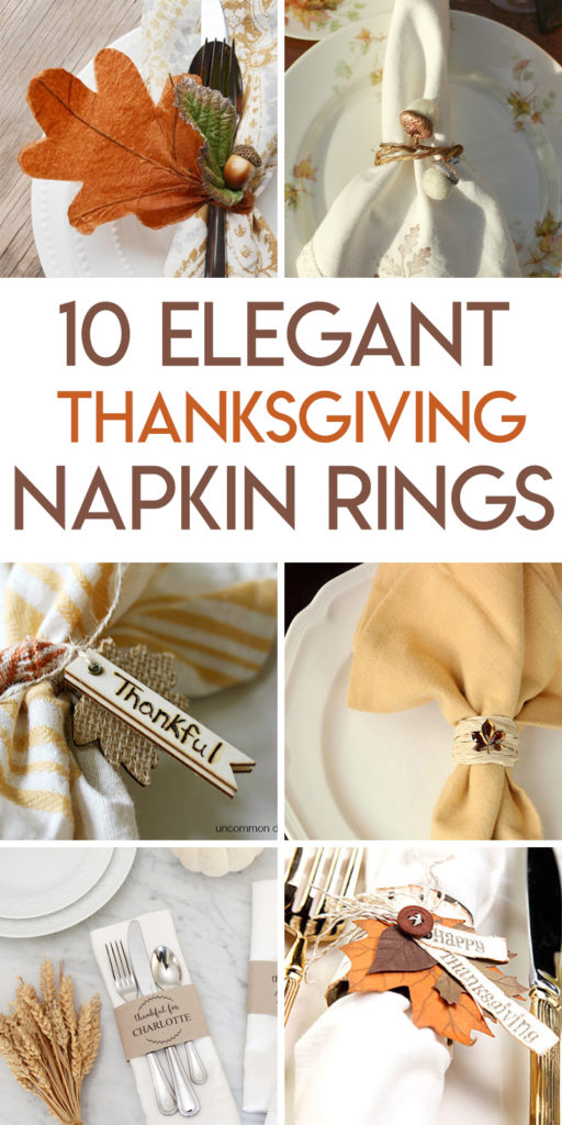 10 thanksgiving napkin ring tutorials