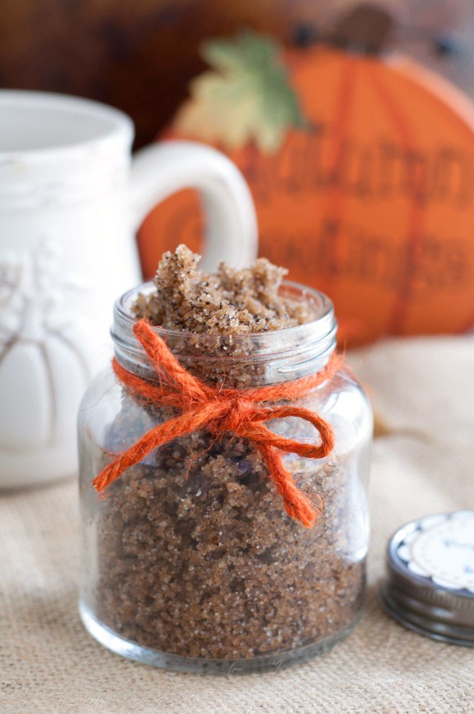 pumpkin spice latte sugar scrub tutorial