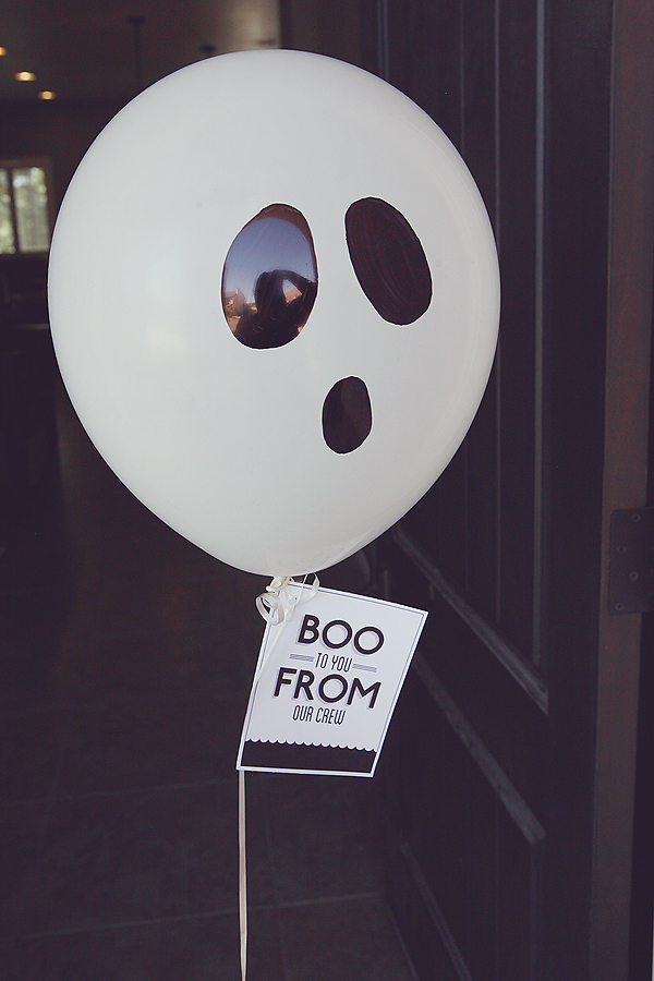 Ghost balloon Boo tutorial