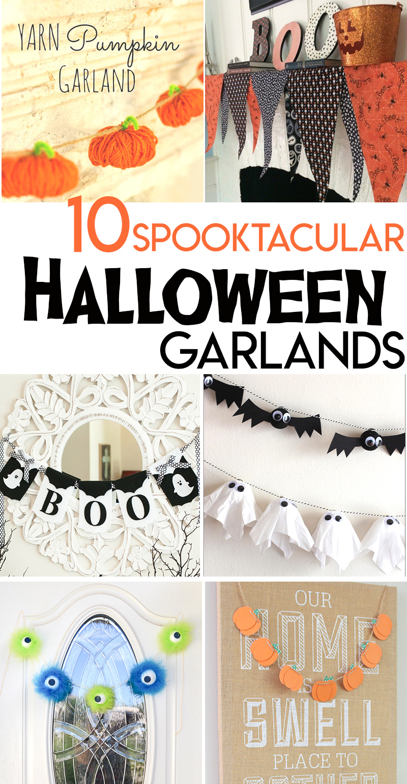 halloween garlands bunting ghost pumpkin spider