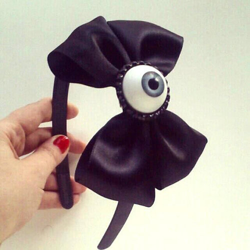 Halloween eyeball bow headband