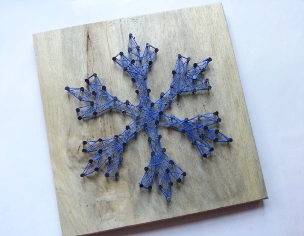 snowflake pattern string art tutorial
