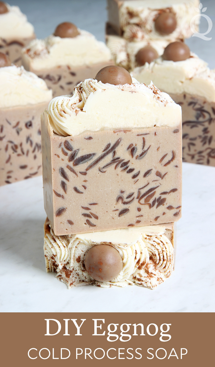 DIY eggnog cold process soap recipe