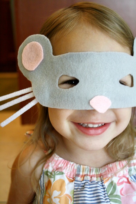felt mouse mask for Nutcracker ballet mouse king costume for kids