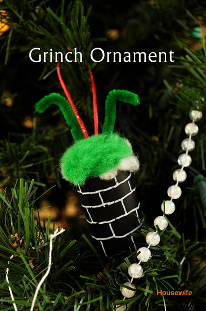 Grinch Christmas ornament tutorial