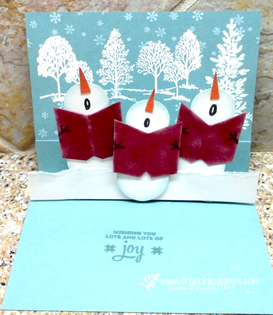 pop up singing snowmen Christmas card tutorial