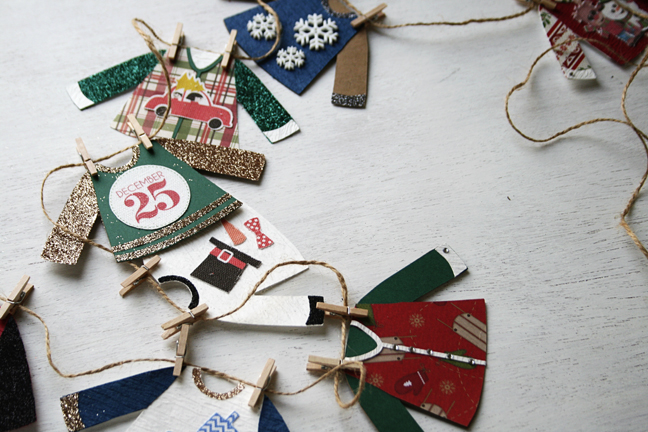 Ugly sweater Christmas garland or banner tutorial