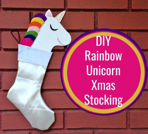 Unicorn Christmas stocking tutorial