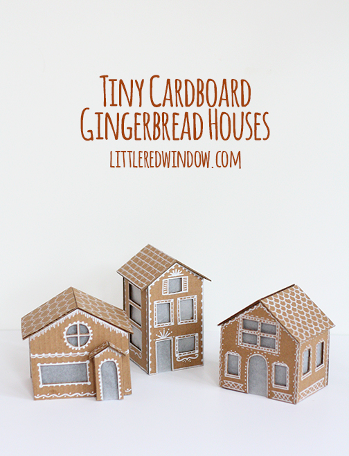 cardboard gingerbread house tutorial