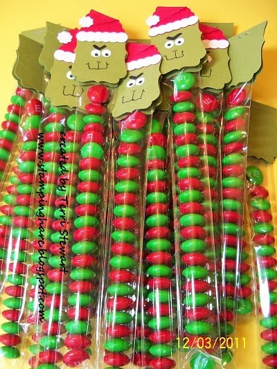 Grinch candy favors tutorial