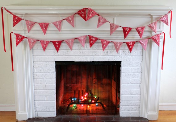 bunting Christmas advent calendar