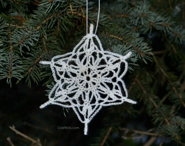 crochet snowflake pattern and tutorial