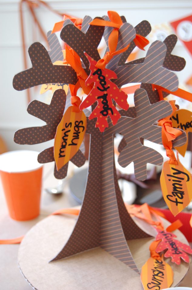 Thanksgiving thankful tree free printable