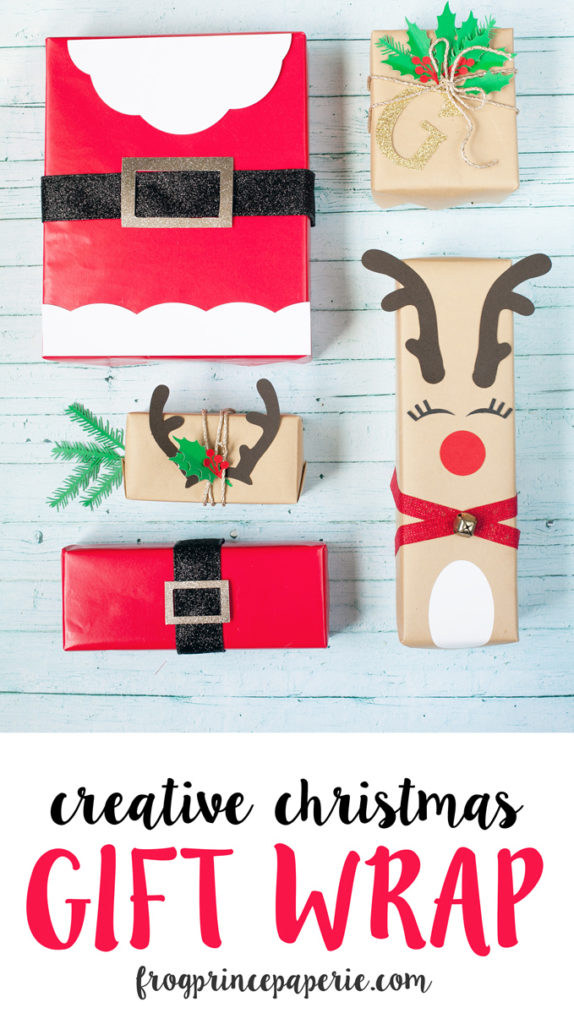 Creative Christmas gift wrap ideas with cricut