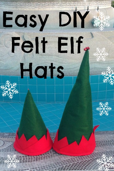 DIY Christmas felt elf hat tutorial