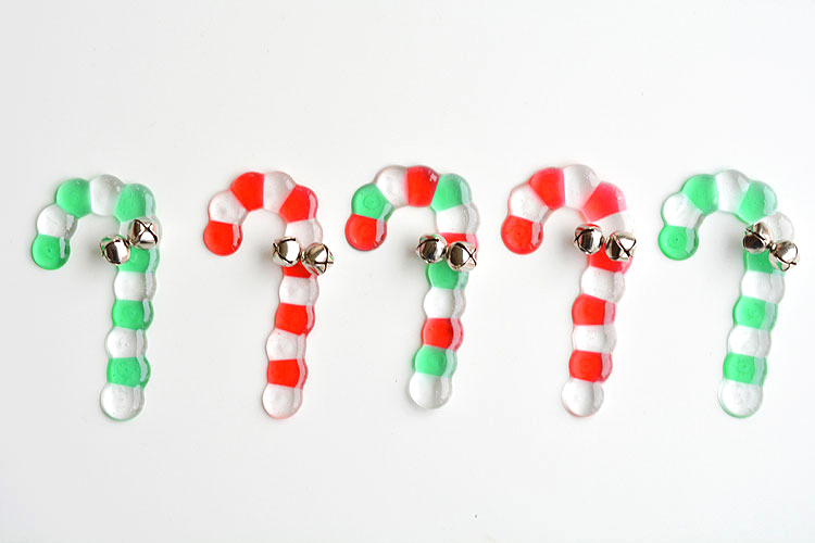 melted bead candy cane ornament tutorial
