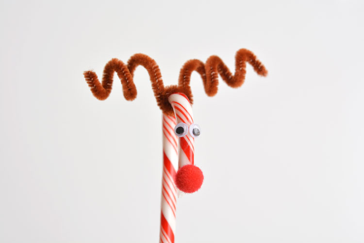 Candy cane reindeer tutorial