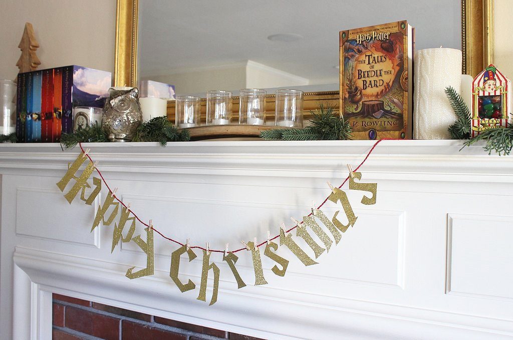 Happy Christmas Harry Potter garland or banner decoration