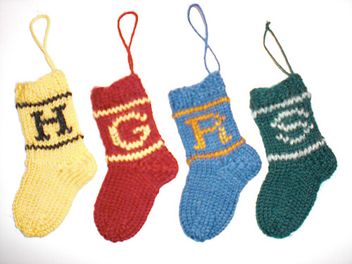 Harry Potter knit stocking Christmas ornament tutorial