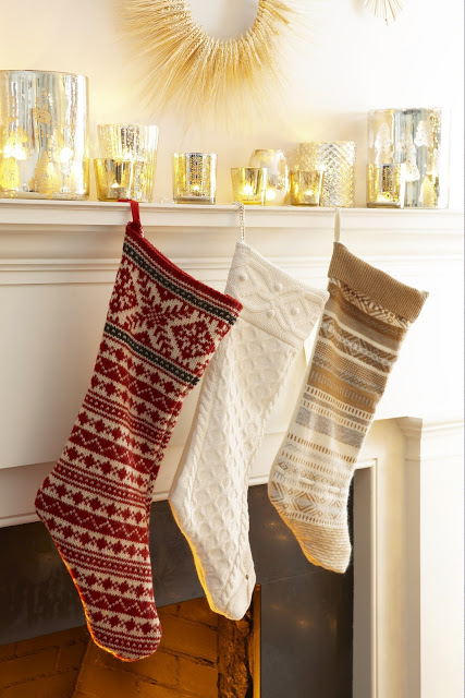 Turn old sweaters into knit stockings