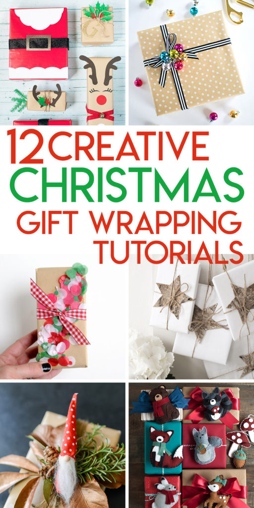 12 creative tutorials for wrapping Christmas presents