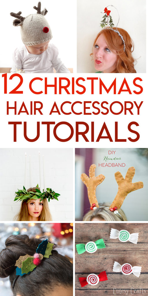 christmas hair bows tutorial