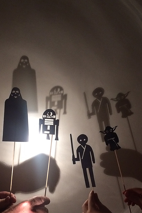 Printable star wars shadow puppets