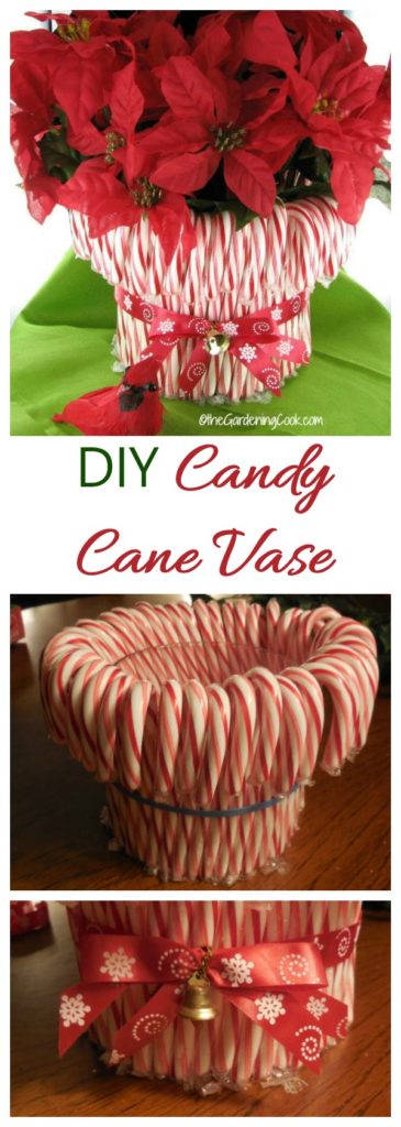 DIY candy cane vase tutorial