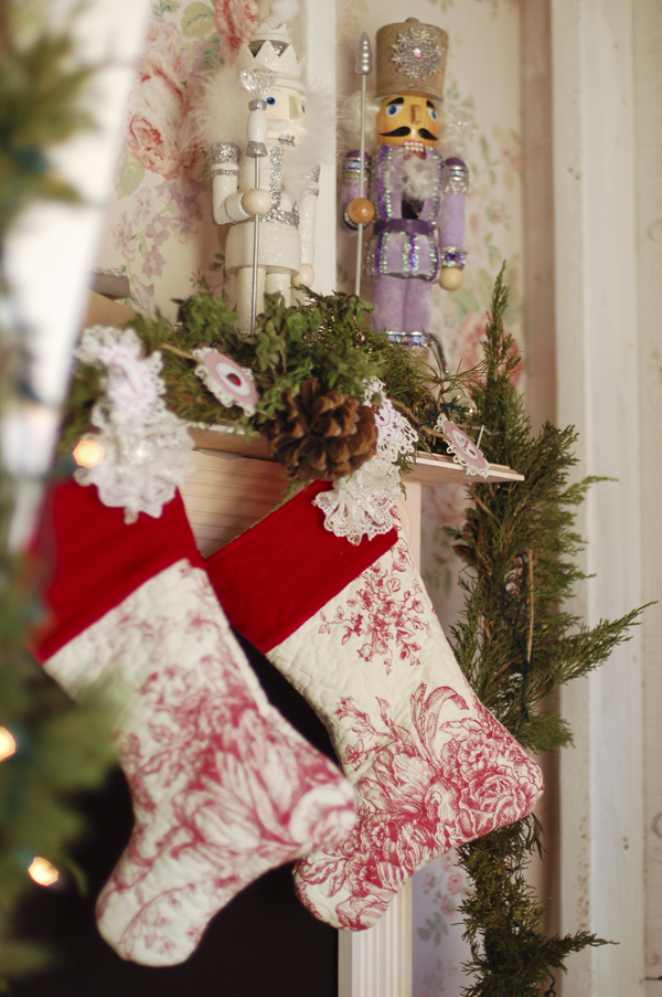 make a quilted Christmas stocking without having to quilt anything yourself.