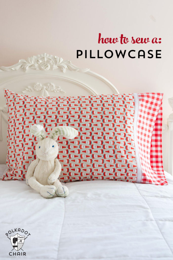 DIY Christmas pillowcase pattern and tutorial