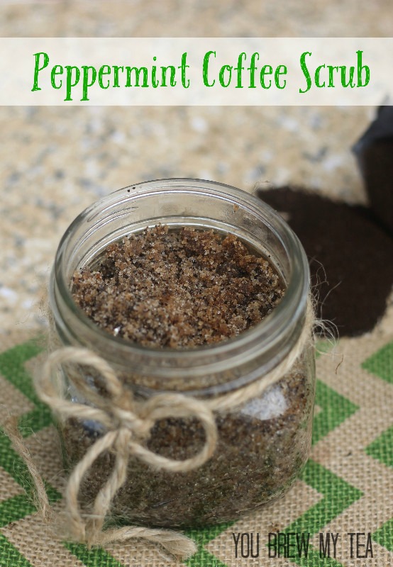 peppermint coffee scrub tutorial