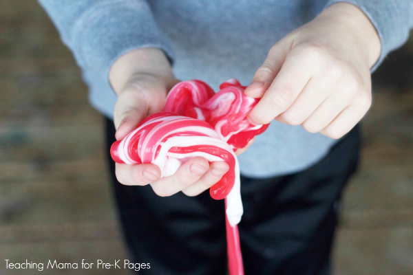 candy cane slime tutorial