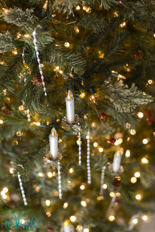 victorian tinsel icicle Christmas ornament tutorial