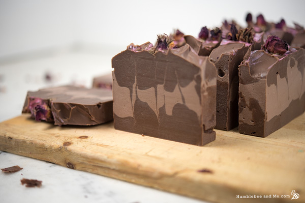 Chocolate and Roses Valentine Soap