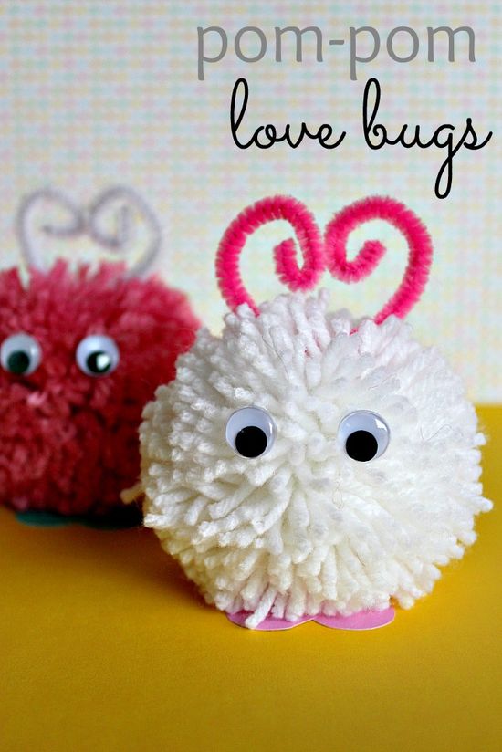 love bug craft pom pom tutorial