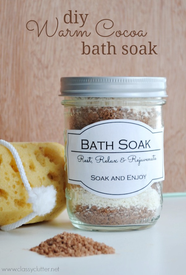 Cocoa bath soak tutorial