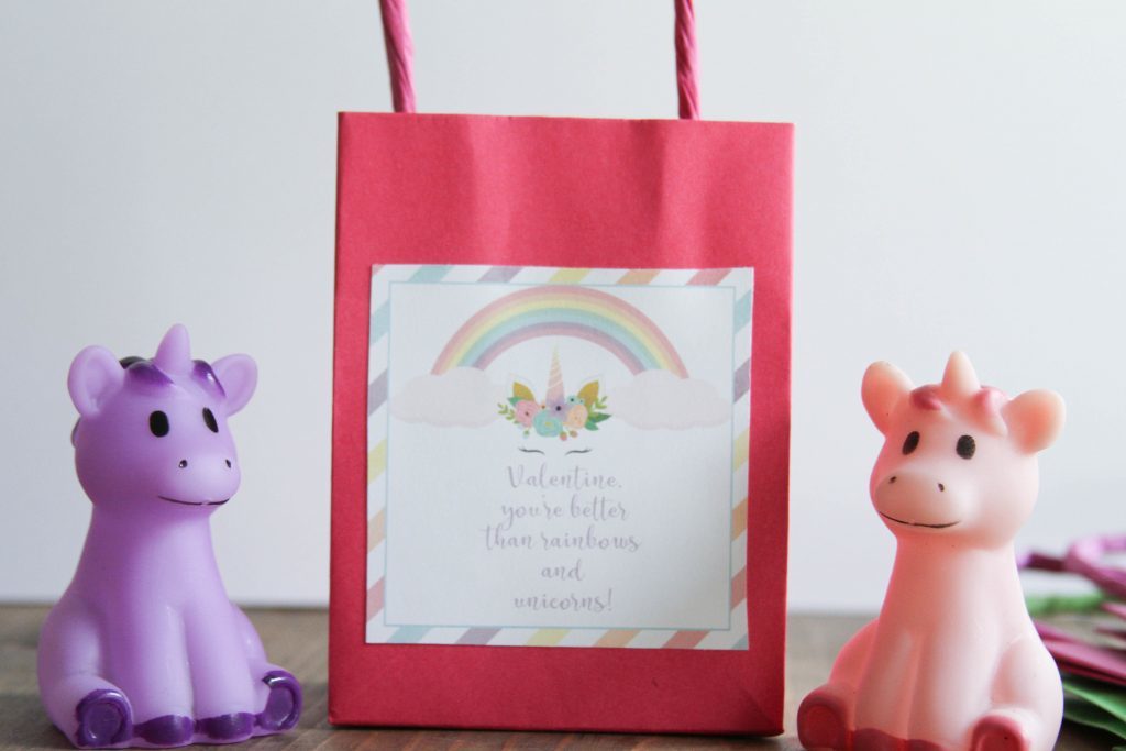 Unicorn valentine's day printables