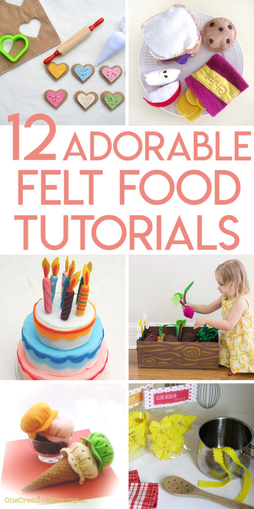 12 adorable felt play food projects to make to encourage creative play