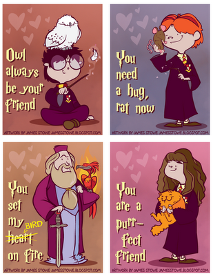 Free printable harry potter valentines