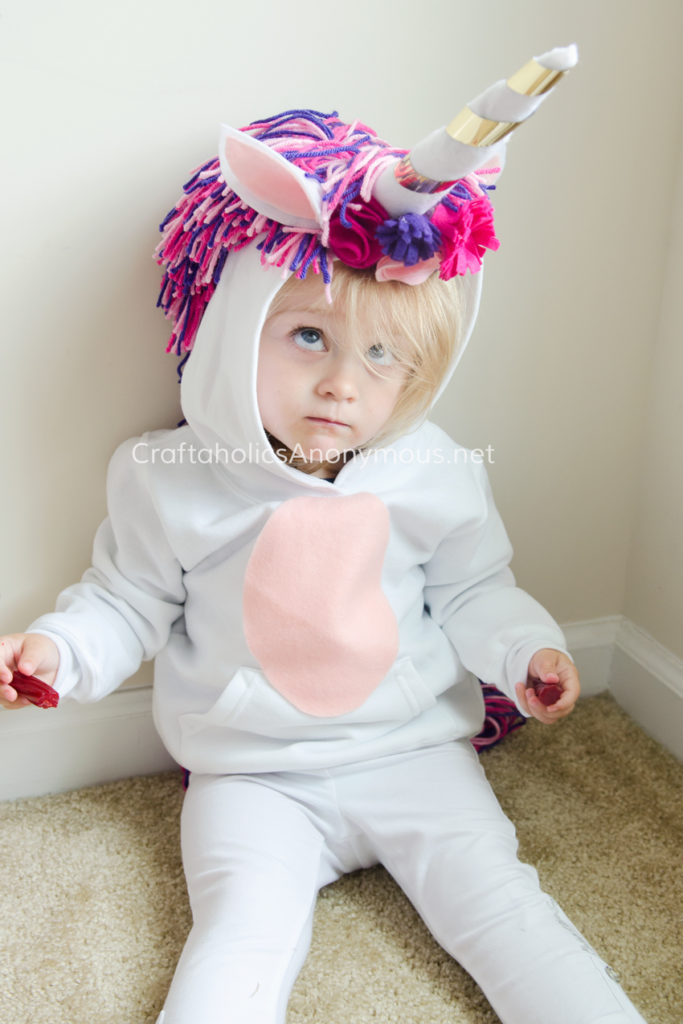 DIY unicorn costume