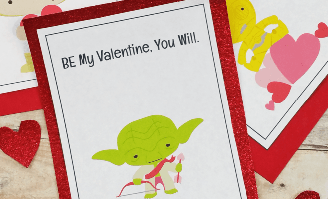 free printable Star Wars valentines